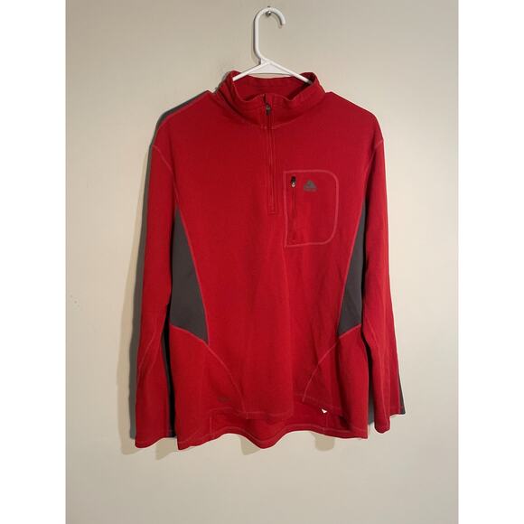 Nike ACG Sweater Mens XL Red 1/4 Zip Pullover Dry Fit Long Sleeve Pocket - Picture 1 of 8
